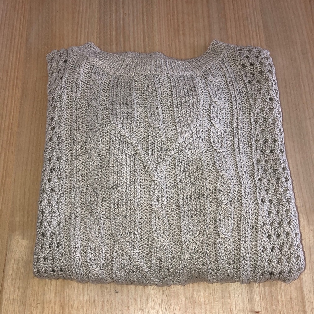 Off white cable knit sweater